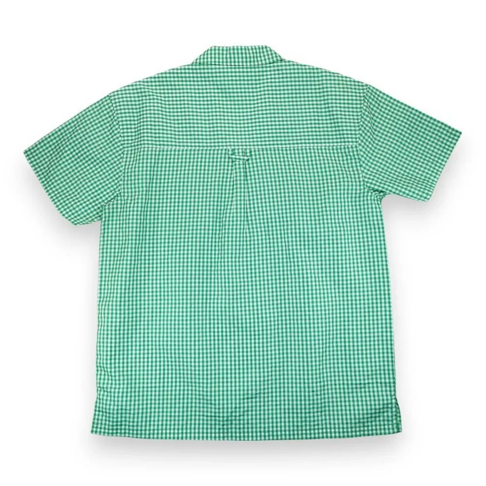 NWT GB‎ BLACK LABEL MEN'S GREEN PLAID SHORT SLEEVES SHIRT 3XL